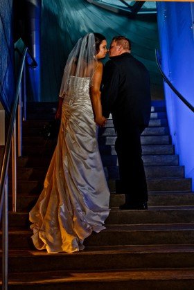 Edmonton wedding - stairs at Art Gallery of Alberta