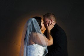 wedding portrait - The Kiss