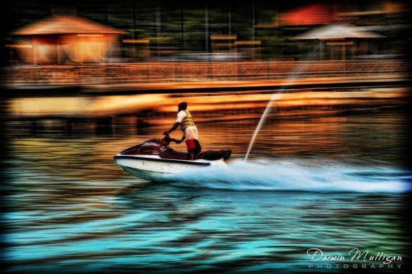 Yamaha Personal Water Craft, Jamaica, Destination Wedding, Sunset picture