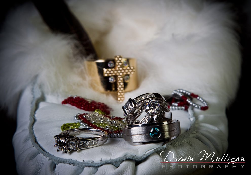Wedding ring detail photograph