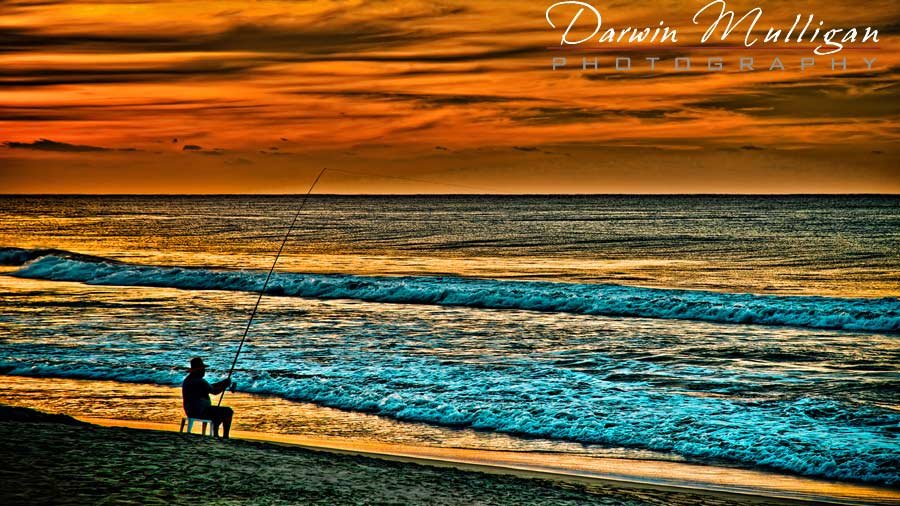 sunrise photograph of fisherman Cabo San Lucas, Mexico