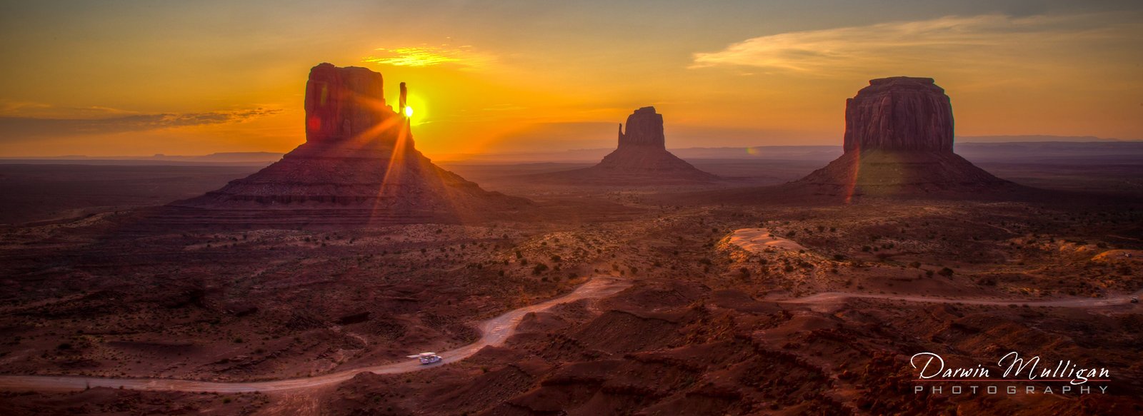 Classic view of Monument Valley