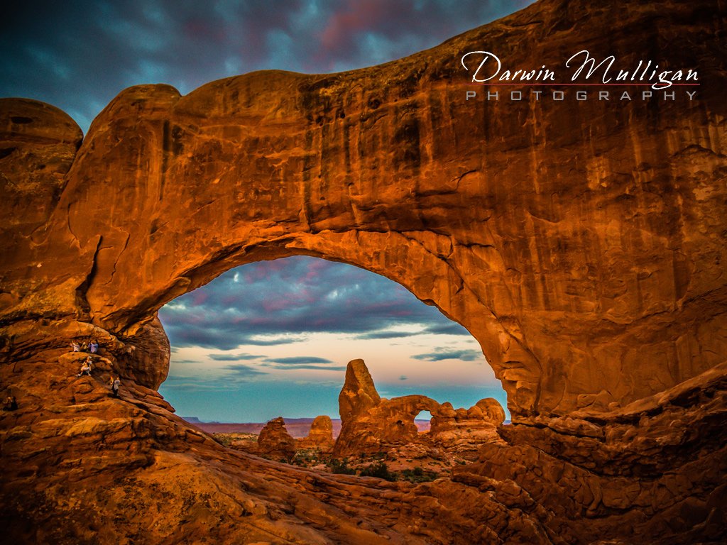 Turret-Arch-as-seen-through-Windows-Arch-Arches-National-Park-Moab-Utah