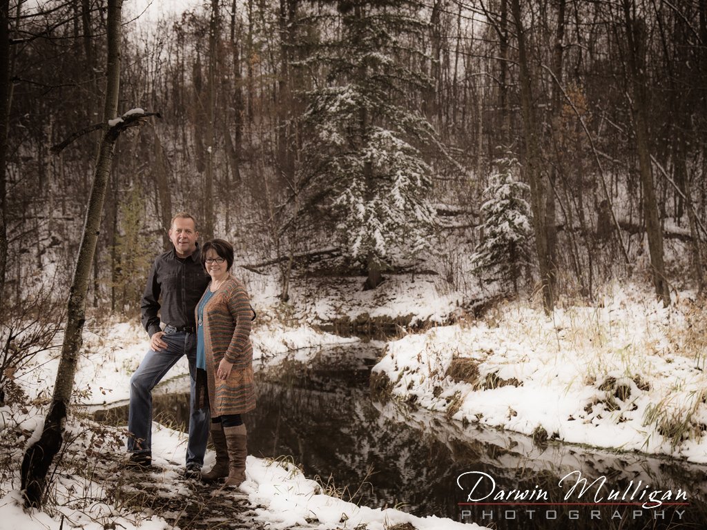 Edmonton couples photography session in Ravine area